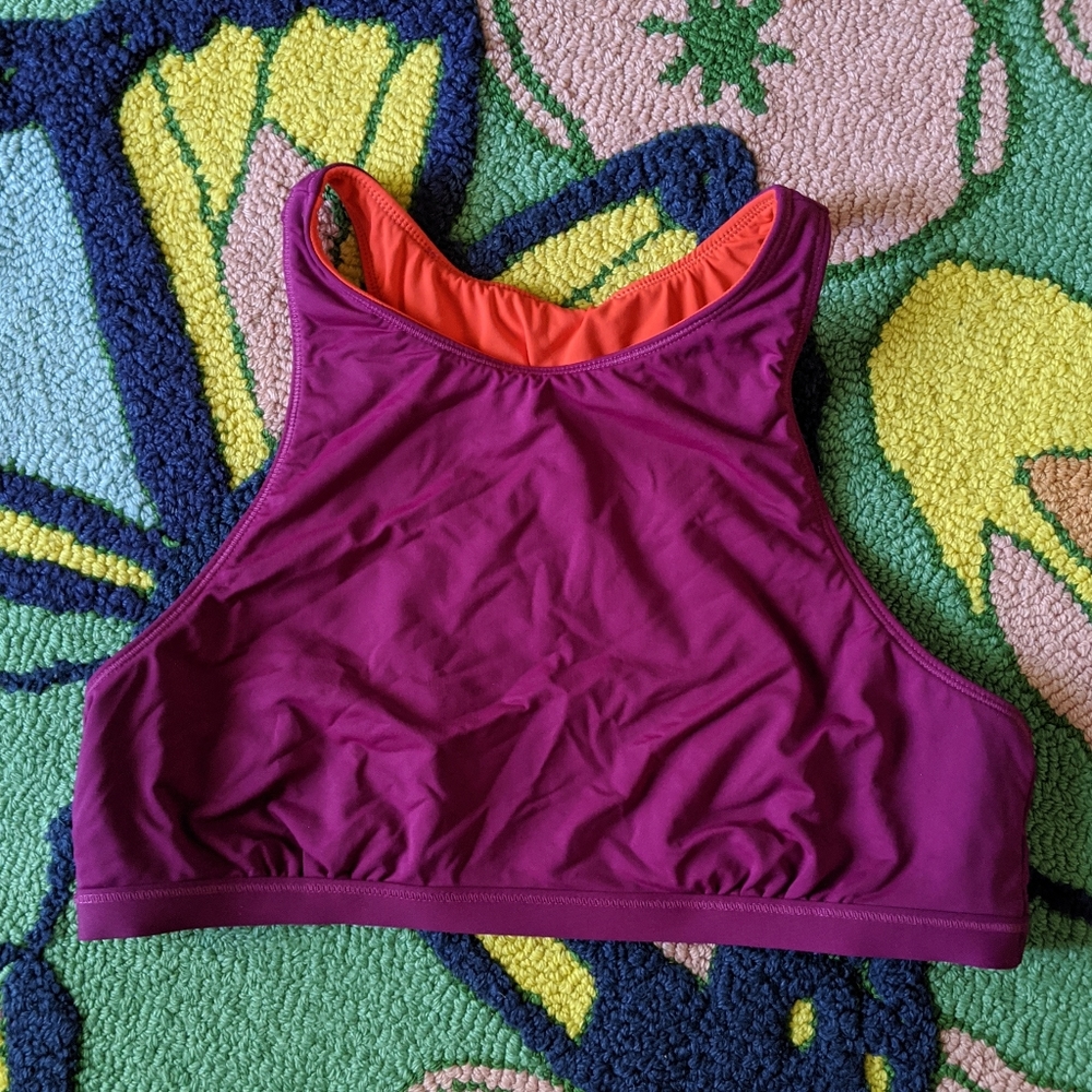 Athleta reversible swim top